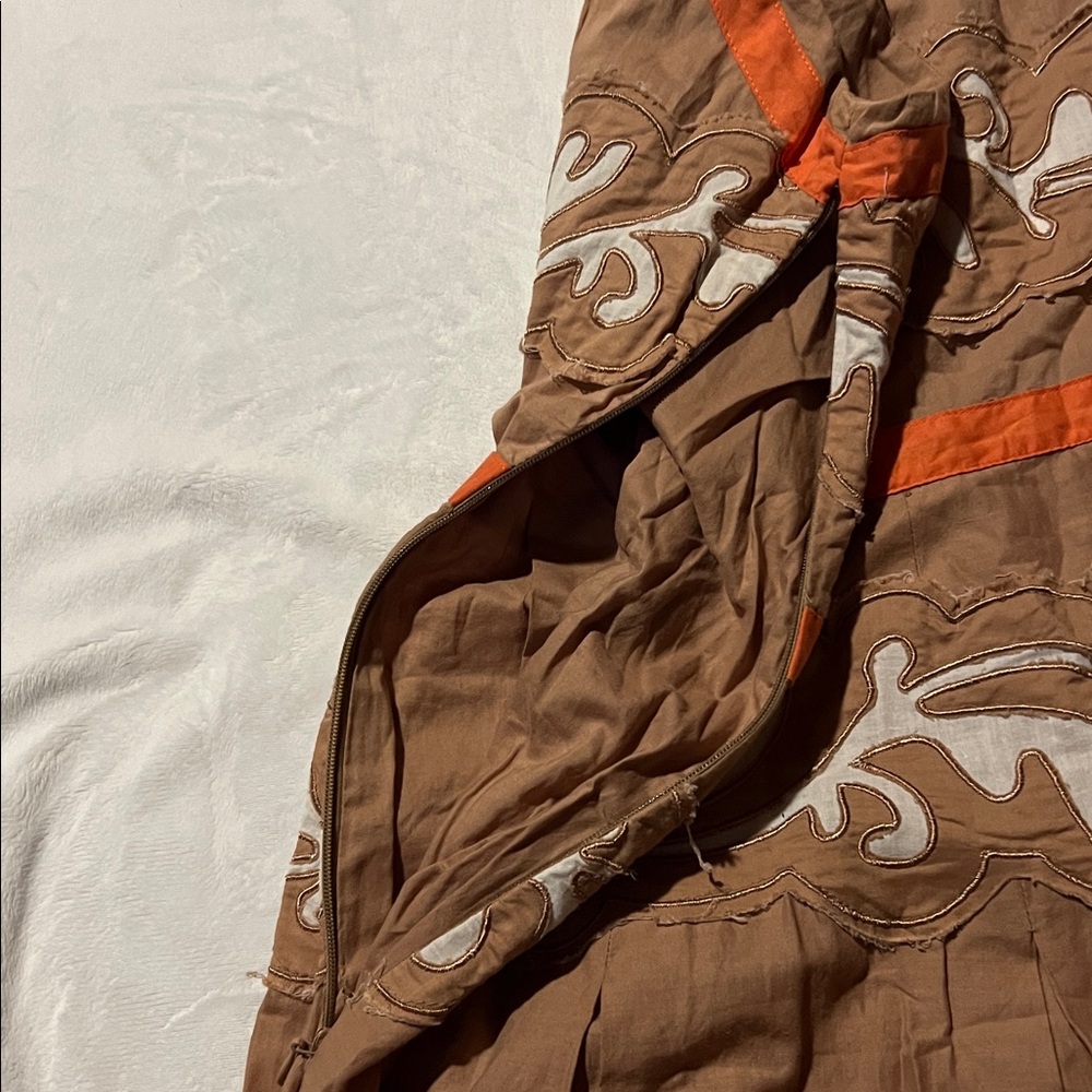 Anna Molinari vintage appliqué summer dress Coachella stagecoach - Picture 7 of 8